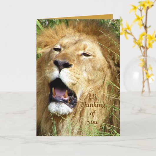 こんにちは カード (黄色い花)