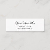 こんにちは! キスの名刺と密封される スキニー名刺 (裏面)