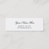 こんにちは! キスの名刺と密封される スキニー名刺 (裏面)