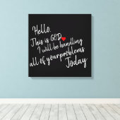 こんにちは キャンバスプリント (インサイチュ (ウッドフロア))