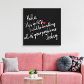 こんにちは キャンバスプリント (インサイチュ (リビング))