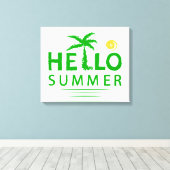 こんにちは キャンバスプリント (インサイチュ (ウッドフロア))