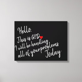 こんにちは キャンバスプリント