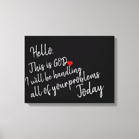 こんにちは キャンバスプリント (正面)