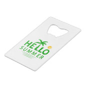 こんにちは クレジットカード栓抜き (正面アングル)