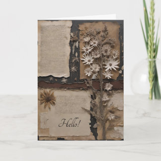 こんにちは グリーティングカード サンキューカード