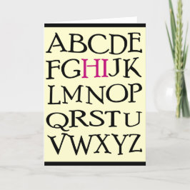 こんにちは!グリーティングカー空白のド カード