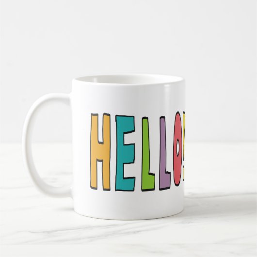 こんにちは! コーヒーマグカップ (左)