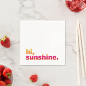 こんにちは、サンシャイン。夏のパーティーカクテル スタンダードカクテルナプキン (インサイチュ)