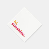 こんにちは、サンシャイン。夏のパーティーカクテル スタンダードカクテルナプキン (角)