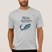 こんにちは、サンシャイン – 流れ。輝き。繰り返す。 🐟 Tシャツ (正面)