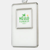 こんにちは シルバープレートフレームオーナメント (左)