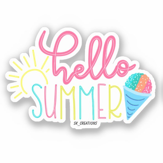 こんにちは シール (正面)