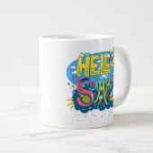 こんにちは ジャンボコーヒーマグカップ (正面右)