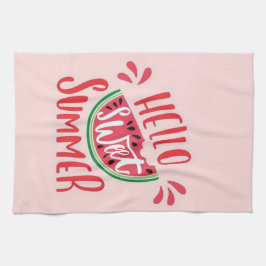 こんにちは スイート サマー キッチンタオル