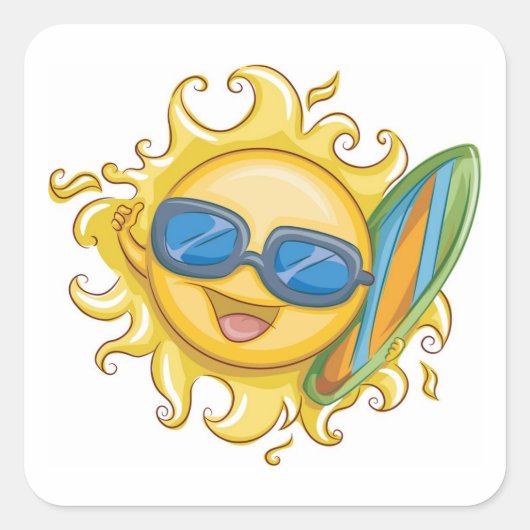 こんにちは スクエアシール (正面)