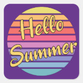 こんにちは スクエアシール (正面)