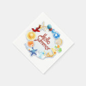 こんにちは スタンダードカクテルナプキン (角)