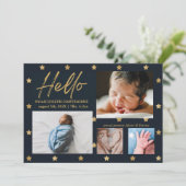 "こんにちは"スター海軍シック4写真ベビー発表 シーズンカード (スタンド正面)