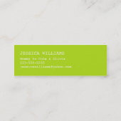 "こんにちは"スピーチの泡 コーリングカード (裏面)