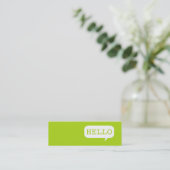 "こんにちは"スピーチの泡 コーリングカード (スタンド正面)