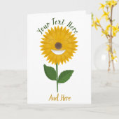 「こんにちは、スージー！」 バイステファニースティーブンカスタムス カード (黄色い花)