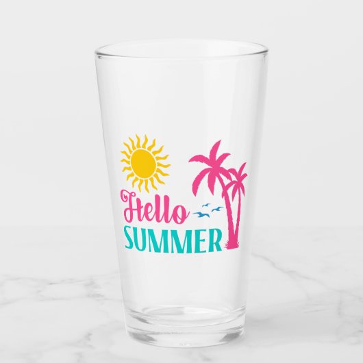 こんにちは タンブラーグラス (正面)