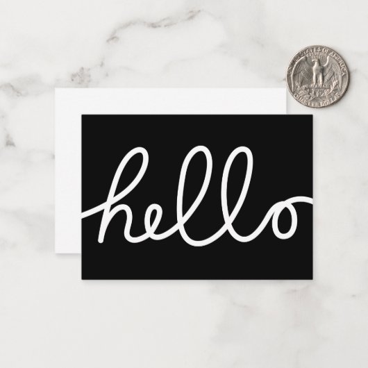 こんにちは ノートカード (正面/裏面インサイチュ)