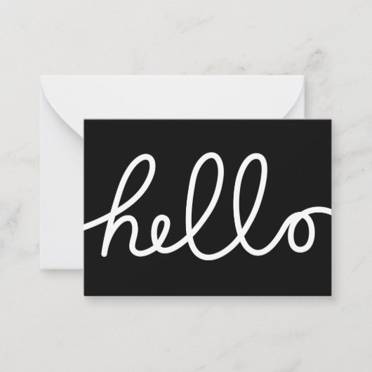 こんにちは ノートカード (正面)