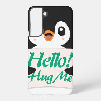 こんにちは！ハグしてね - ペンギンのコスチュームをカスタマイズ SAMSUNG GALAXY S22+ケース