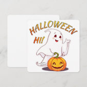 こんにちは！ハロウィン シーズンカード (正面/裏面)