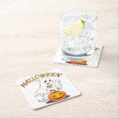こんにちは!ハロウィン スクエアペーパーコースター (インサイチュ)