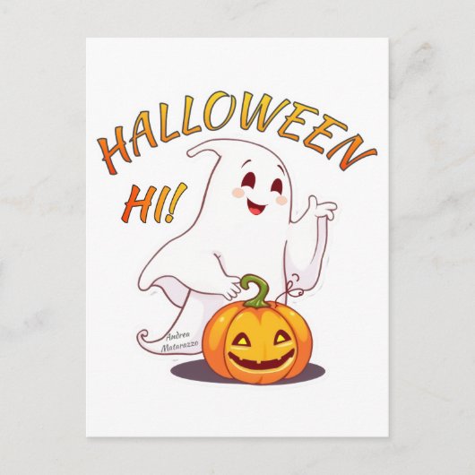 こんにちは!ハロウィン ポストカード (正面)