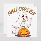 こんにちは!ハロウィン 招待状 (正面/裏面)