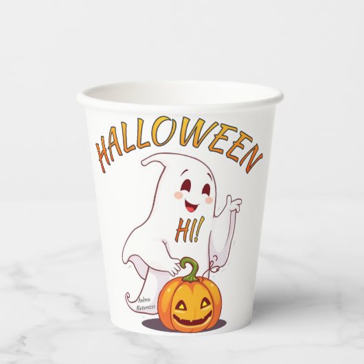 こんにちは!ハロウィン 紙コップ (正面)