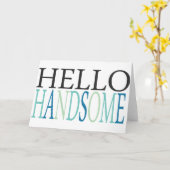 こんにちは、ハンサムなお世辞を言う感覚SA カード (黄色い花)