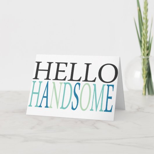 こんにちは、ハンサムなお世辞を言う感覚SA カード (正面)