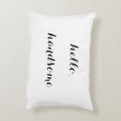 "こんにちは、ハンサムな"装飾的な枕 アクセントクッション (裏面(縦))