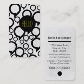 こんにちは/バブルチャット 名刺 (正面/裏面)