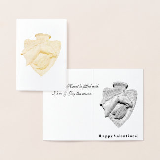 こんにちは！バレンタインおめでとう 箔カード