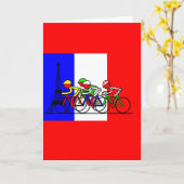 こんにちは、パリ カード (黄色い花)