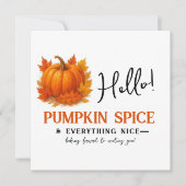 こんにちは、パンプキンスパイス&エブリシングナイスネイバー 案内状 (正面)