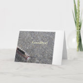 こんにちは! ビーチのStafishの砂の自然さようなら! カード (裏面)