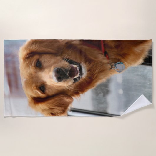 こんにちは ビーチタオル (正面)