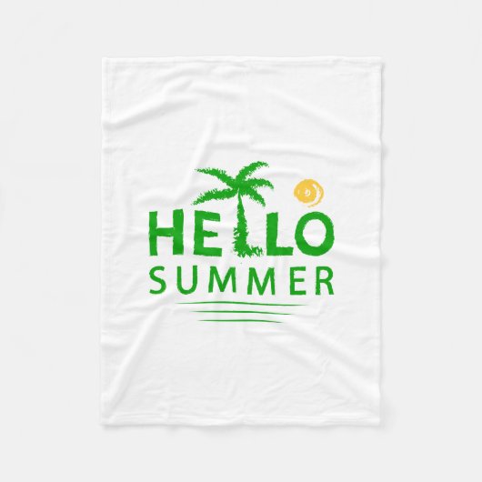 こんにちは フリースブランケット (正面)