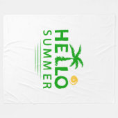 こんにちは フリースブランケット (正面(横))