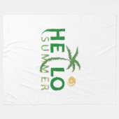 こんにちは フリースブランケット (正面(横))