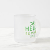 こんにちは フロストグラスマグカップ (正面右)