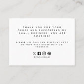 こんにちは | ブランディングありがとう白抜き 名刺 (裏面)