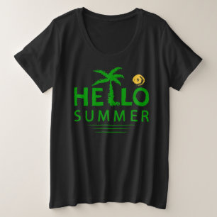こんにちは プラスサイズTシャツ